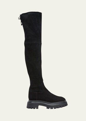 Bedfordland Suede Over-The-Knee Boots-AA