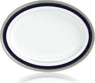 Crestwood Cobalt Platinum Oval Platter, 14