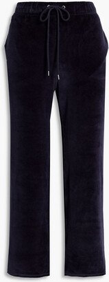 Daphne cropped cotton-blend velour track pants