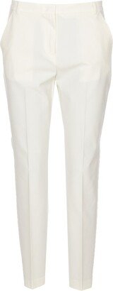 Straight-Leg Cropped Tailored Trousers