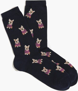 Women's French Bulldog Trouser Socks