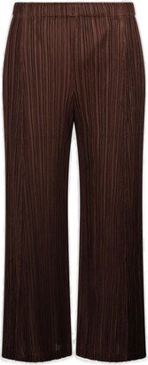 Cropped Plissé Pants