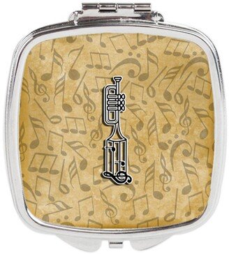 CJ2004-ISCM Letter I Musical Instrument Alphabet Compact Mirror