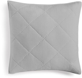 Dobby Diamond Quilted Sham, European, Created for Macy's