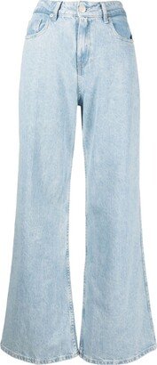 Bimba y Lola Wide-Leg Mid-Rise Jeans