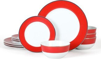 Gracie Lane 12 Piece Dinnerware Set, Service for 4