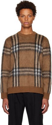 Brown Check Sweater