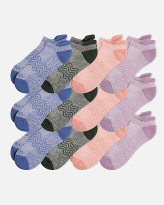 Organic Colorblock Marl Ankle Socks-AA