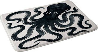 Avenie Minoan Octopus Memory Foam Bath Mat Black