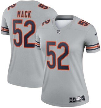 Women's Khalil Mack Gray Chicago Bears Inverted Legend Jersey