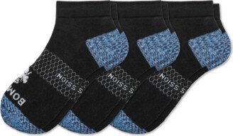 Women's Ankle Compression Socks 3-Pack - Black - Medium - Cotton