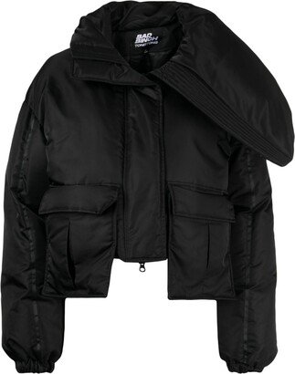 BAD BINCH TONG TONG Asymmetric Cropped Padded Jacket