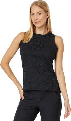 Tail Activewear Zeta Crew Neck Tennis Tank (Onyx) Women's Clothing