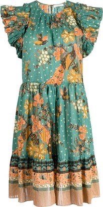 Etta floral-print mini dress