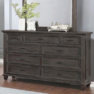 Furniture Atascadero Weathered Carbon 9-drawer Dresser