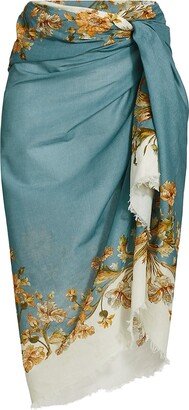 Knotted Floral Sarong