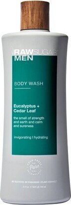 Raw Sugar Men's Body Wash Eucalyptus + Cedar Leaf - 25 fl oz