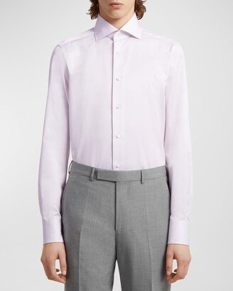 Men's Trofeo Cotton Micro-Stripe Dress Shirt