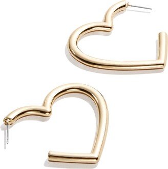 Reva Heart Hoop Earrings