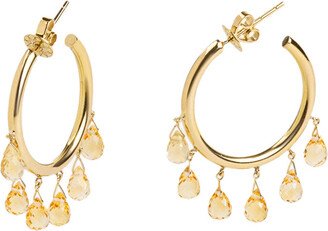 Ju Bochner Citrine Hoops