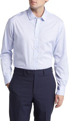 x Thomas Mason® Stripe Club Collar Dress Shirt