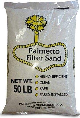 Palmetto Filter Sand for Residential and Commercial Pool Sand Filters for Removing Leaves, Dirt, Dust, and Small Particles, 50 Pound Bag