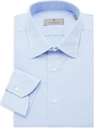 Modern Fit Micro Checked Dress Shirt