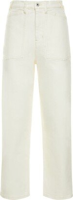 KENZO PARIS Bleached stretch cotton jeans