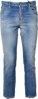 Slim-Fit Distressed Jeans-AB