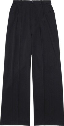 Wide-Leg Wool Trousers-AE