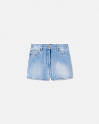 Versace Abbigliamento Butterflies Denim Shorts