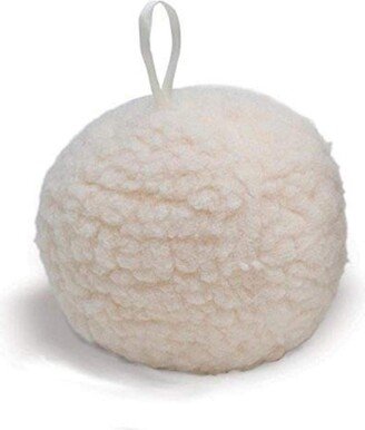 Pet Safe Dog Sheepskin Ball, Soft and Fluffy, Small Machine Washable, White