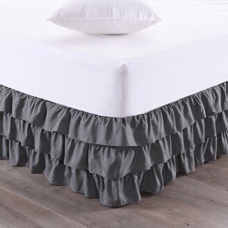 Waterfall 3-Layer Ruffled 14-Inch Drop Bedskirt