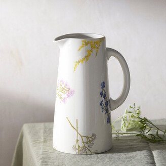 Floral Bunch Ceramic Pitcher