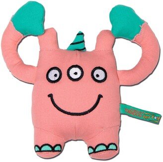 Cartoon Monster Plush Dog Toy - Peach