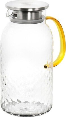62oz Heat Resisitant Borosilicate Glass Pitcher with Strainer Lid
