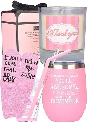 Meant2tobe 12 oz Inspirational Gifts for Women, Pink