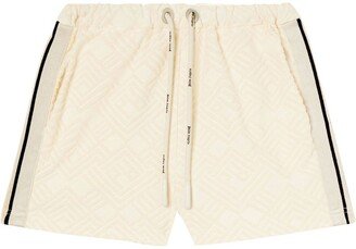 Monogram-Pattern Terry Shorts