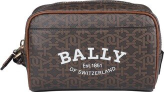 Logo-Print Top-Zip Toiletry Bag