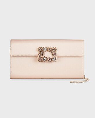 Envelope Flap Flower Buckle Clutch Bag