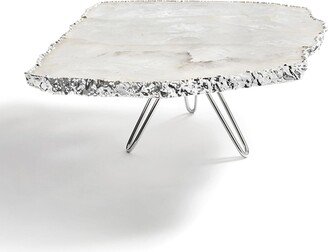 Torta Crystal Cake Stand, Silver