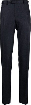 Pressed-Crease Tailored Tapered Trousers