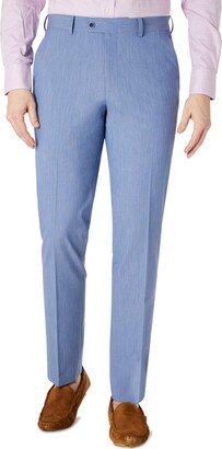 Men's Slim-Fit Blue Hairline Stripe Dress Pants, Created for Macy's