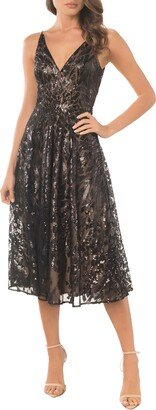 Elisa Sequin Sleeveless Dress