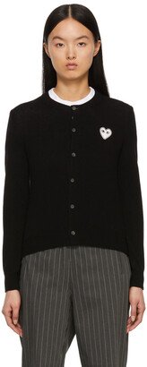 Black Heart Patch Cardigan-AA