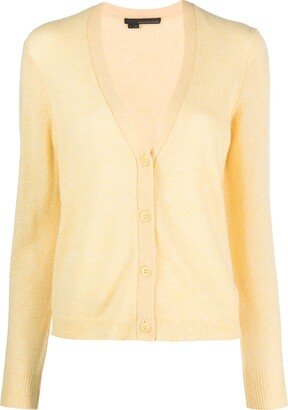 V-neck cashmere cardigan-AX