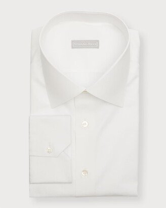 Men's Textured Cotton Dress Shirt