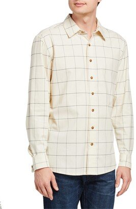 Fisher + Baker Men's Richmond Grid-Pattern Dress Shirt