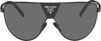 Prada Eyewear Black Mirrored Sunglasses