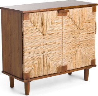 Taysa Banana Leaf 2 Drawer Cabinet